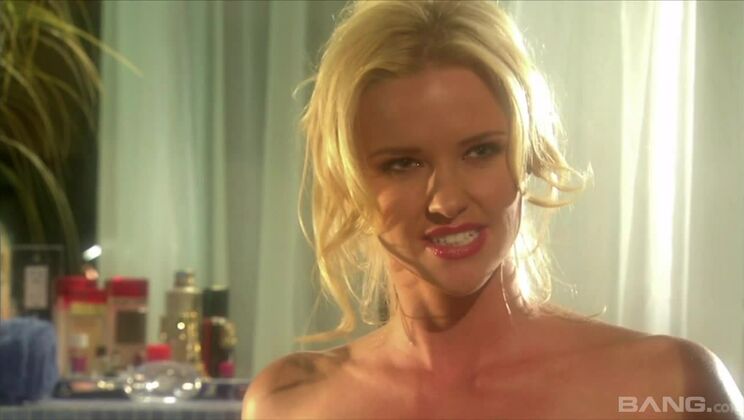 Spicy fair-haired hannah harper is playing herself