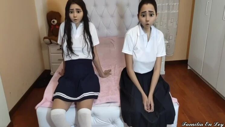 Sex Classes to My Beautiful Stepdaughters Just Coming from Schoool