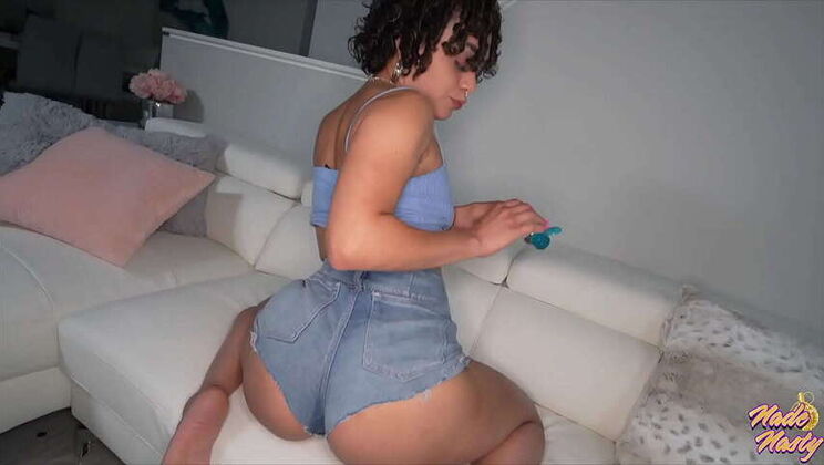 Curvy Latina Lube Job: Intense dick-riding & Face-fucking Action