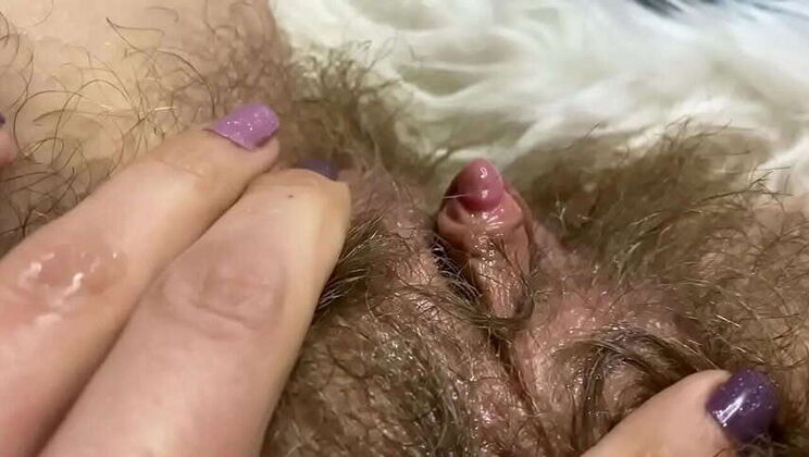 Big Clit Penetrates Wet Vagina in Intense Orgasm