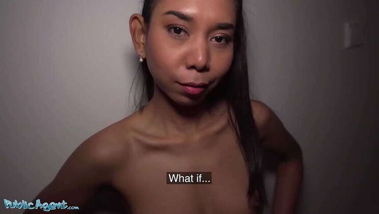 Asian Nanny with Perky Breasts & Tight Pussy Gets Naughty in Public for Extra Cash