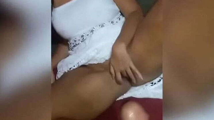 Married Latina MILF with Big Ass Creampied by Well-endowed Amateur