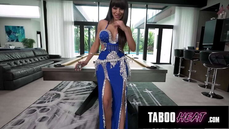 Sexy Stepmom Sasha Pearl Teases in Slutty Halloween Outfits