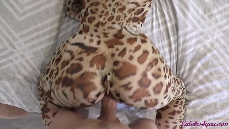 Stepbrother fucks 18yo babe in kigurumi - big cock, doggystyle, and facial