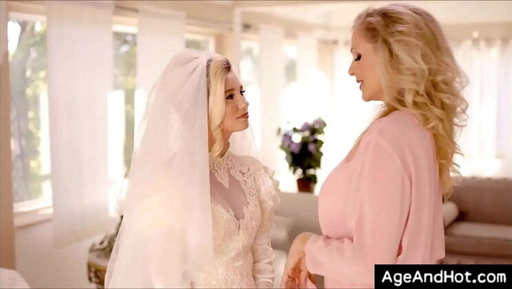 Bride Gets Seduced by Older Stepmom Before Wedding - Julia Ann