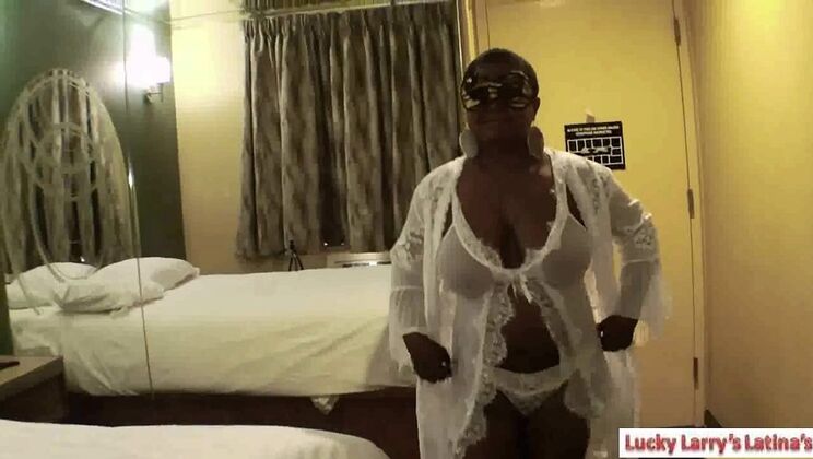 First Time with a Mature Dark-Skin Colombian MILF - Blowjob, Doggystyle & Big Tits (Part 1 & 2)