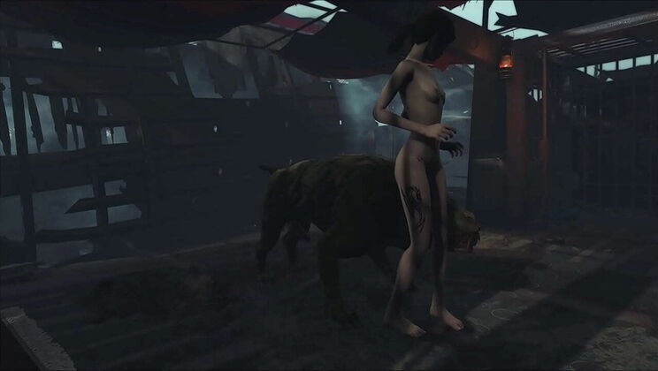 Cute Anime Hentai: Fallout 4 Monster Fuck in the Crash Lair