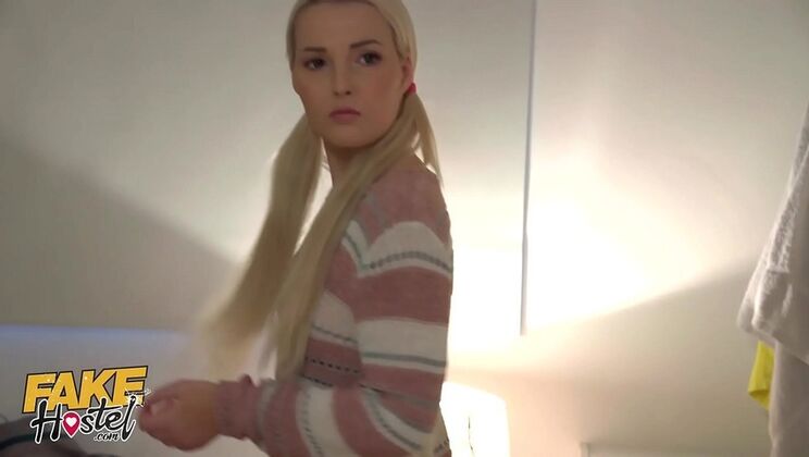 Blonde Teen Lovita Fate Takes Big Black Cock and Huge Facial in Fake Hostel