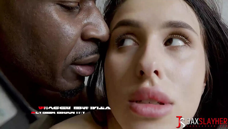 Brunette Alyssa Bounty Takes BBC Anal from Jax Slayher in Hardcore Threesome