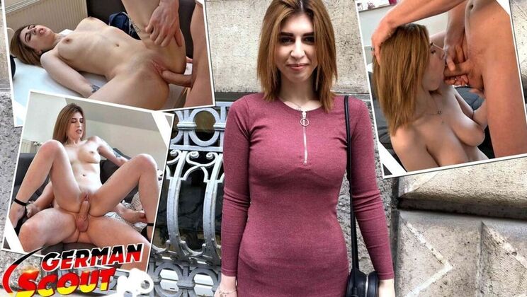German Scout Sheril Blossom First Casting: Slim Teen with Big Natural Tits Fucked Hard in 4K