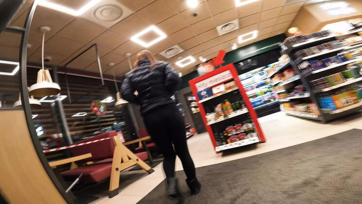 Addy Broke Gets Her Wet Pussy Filled and Swallows Cum in Public