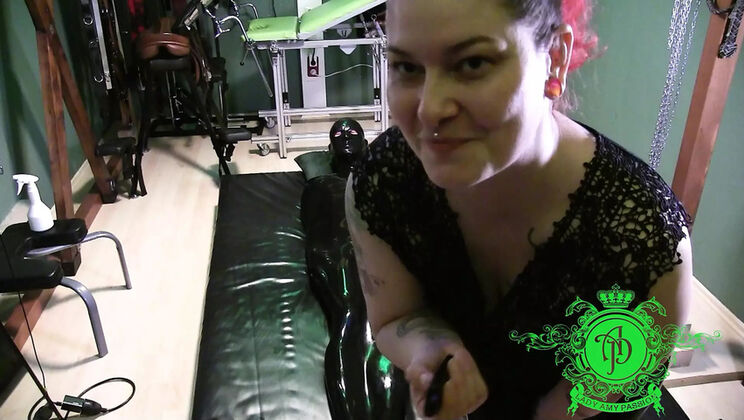 Latex Sex Doll Dominated & Tortured in Vacuum Bed by German Mistress AmyPassion