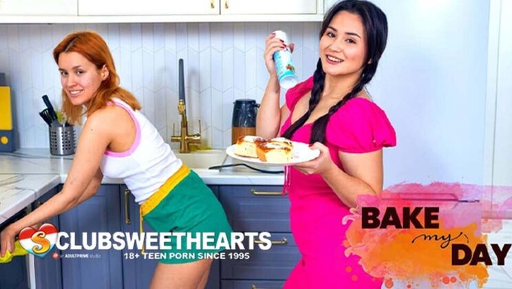 18yo Lesbians Eat Pussy in Kitchen - Amelia Ost & Angel Jolie