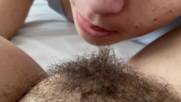 POV Sucking Tiny Hairy Clit - Latina Teen & MILF Lesbian Action