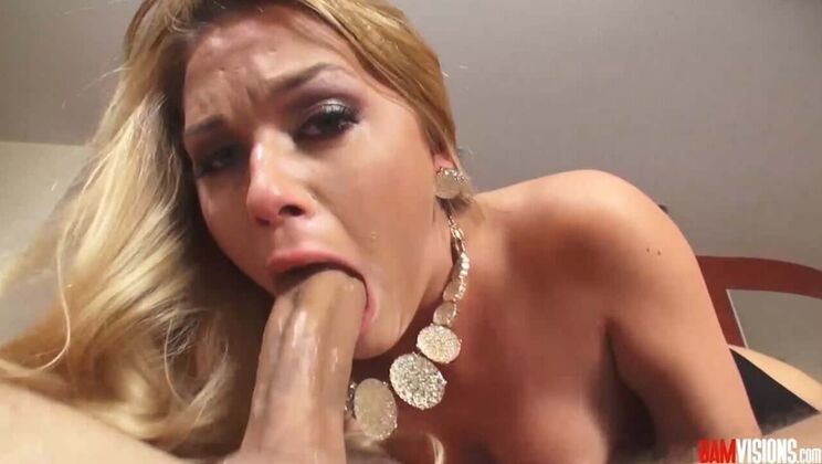 Natural Blonde Abby Cross and Ailee Anne Take Turns Riding a Huge Cock Anal