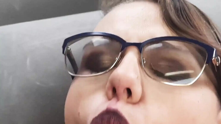 Submissive Goth BBW Gets Dominated - POV Fuck with Glasses & Dildo - Part 1