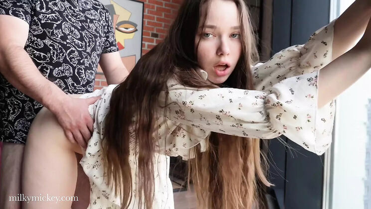 Hot Russian Brunette Cheats on Husband with Best Friend - Rough Hardcore Fuck