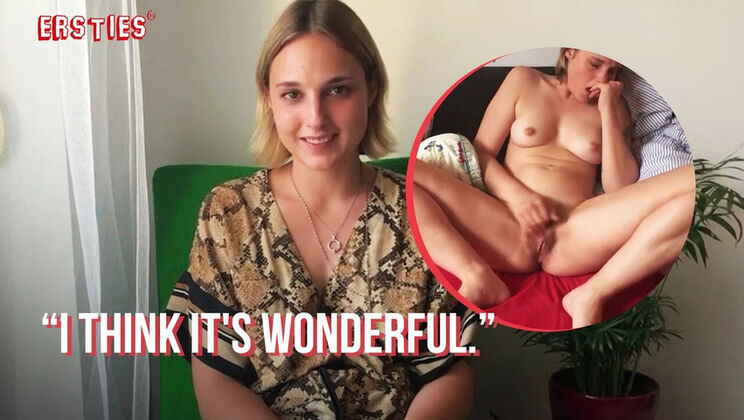 Laney Day Fingers Her Hairy Pussy - Sweet German Amateur Masturbation