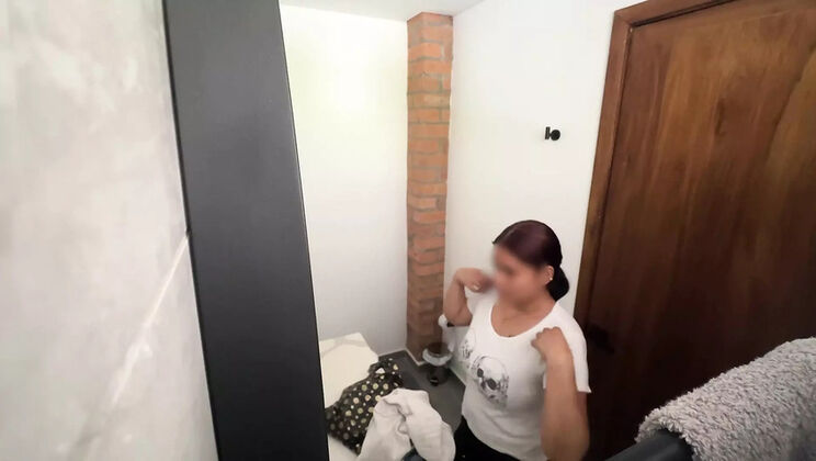 Hot Latina Maid Plays With Her Big Ass Before Bed - Homemade Amateur Part 1