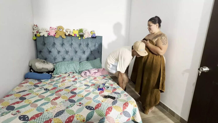My Neighbor Sneaks Into My Room For Rough Sex - Big Tits MILF Gets Creampie