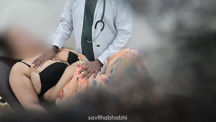 Indian Doctor Savithabhabhi Tortures Lady Patient with Big Natural Tits