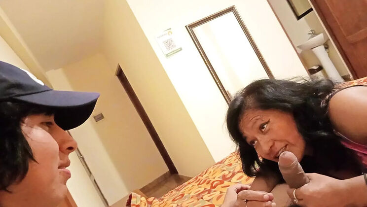 Hot MILF Mother-in-Law Plays With My Cock - Says It's Bigger Than Her Husband's