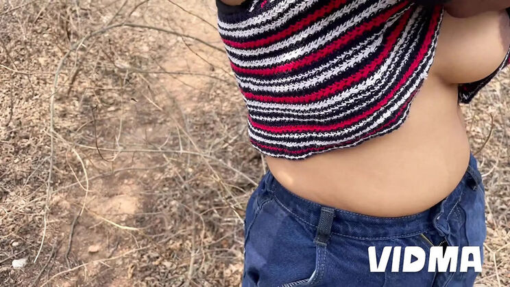 Hot Indian Neighbour Fucked Hard by Black Boy in Farmhouse - Rough Outdoor Sex