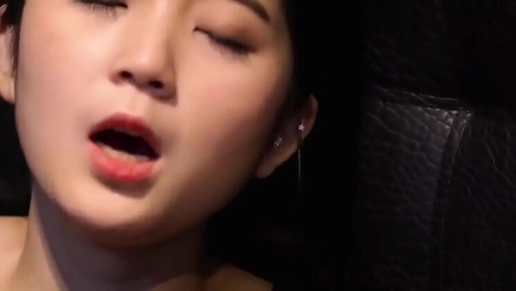 Cute Korean step sister caught masturbating to sex by brother