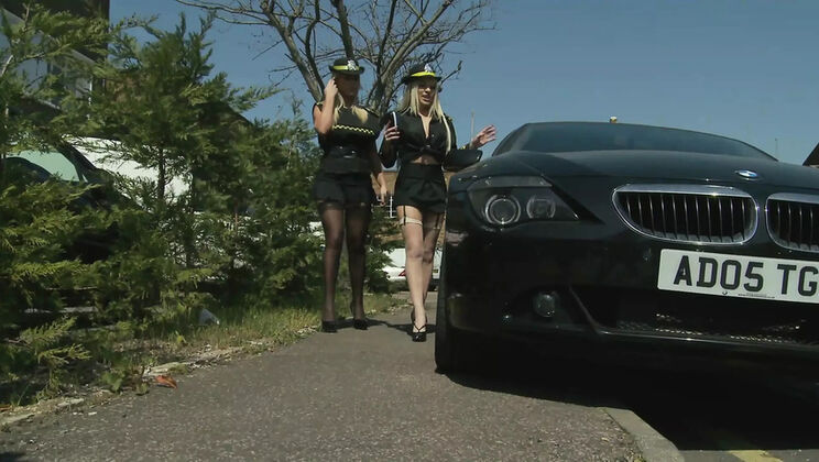 Sexy Blonde MILFs Chelsea Sax & Cindy Behr Give Hot Blowjobs in Uniform - Big Tits & Big Ass Action