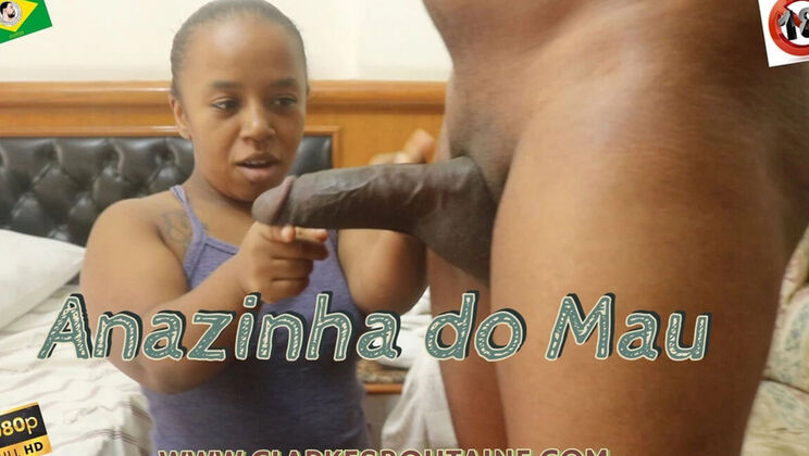 Petite Brazilian babe gets BLACKED by huge BBC - cum in mouth & riding