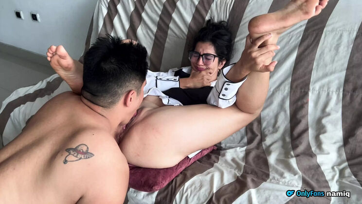 Stepsister Roxxan Gets Creampie in Hardcore POV Sex - Hairy Pussy & Squirting Orgasm