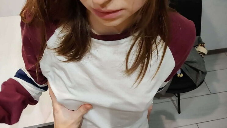 Hot Teen Fucks Friend's GF in Kitchen - Amateur Homemade Sex