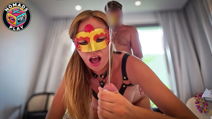 Hot Amateur Wife Shared in MMF Threesome - Big Cock Fucks Her Ass & Pussy, Cum Explosion