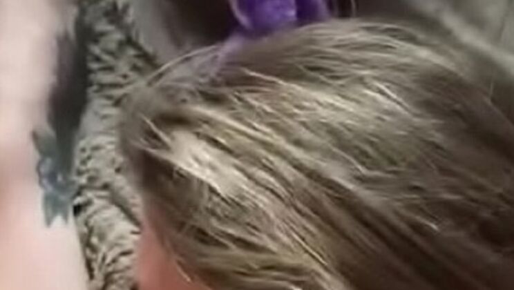 Blonde MILF gets creampie and queefs in rough doggystyle POV