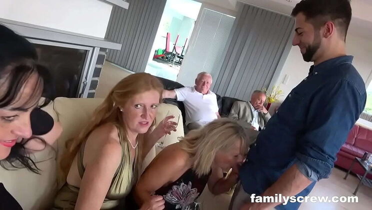 Skinny Teen Sucks Big Cock in Forbidden Dad and Son Taboo Scene