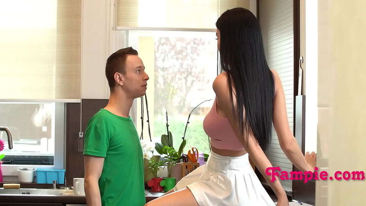 Step Sis Nikki Nuttz Teases Short Guy - Eat My Pussy & Grow Taller! - Petite Teen Rough Fuck
