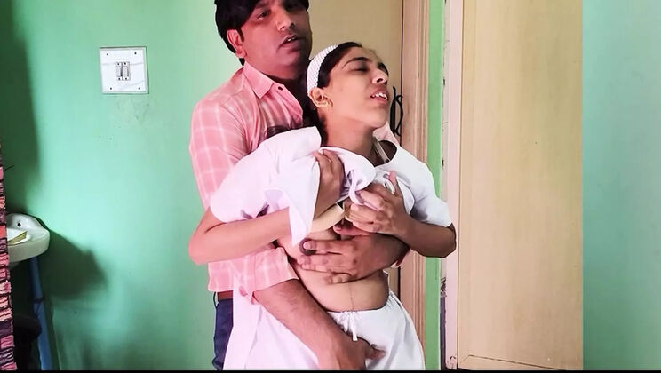 18yo Indian College Girl Fucks Stepdad in Dorm - Tight Pussy Destroyed