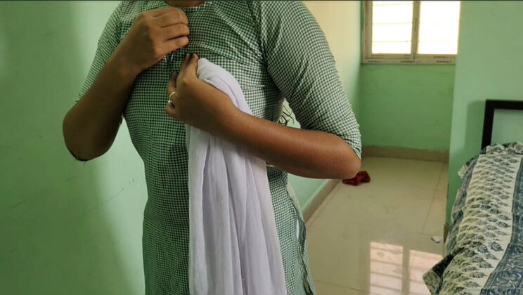 Desi Indian College Girl Fucked Hard by Step Brother - Rough Doggy Style Sex in Village