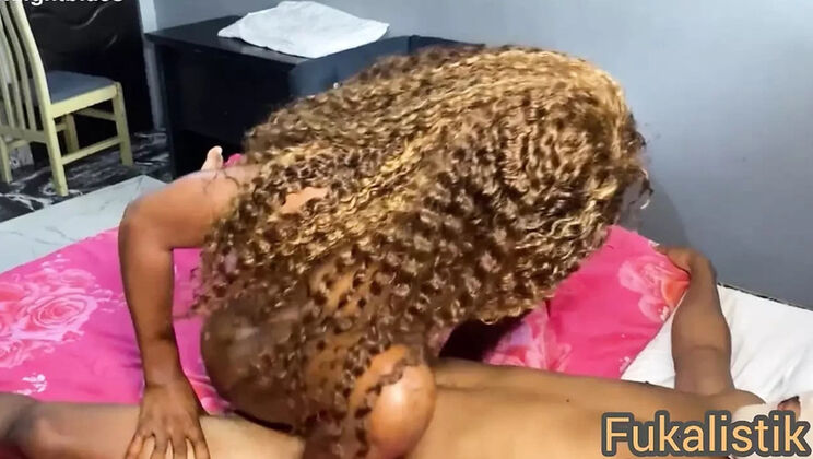 Skinny Nigerian GF Cheats with BBC - Homemade Fucking & Oiled Up