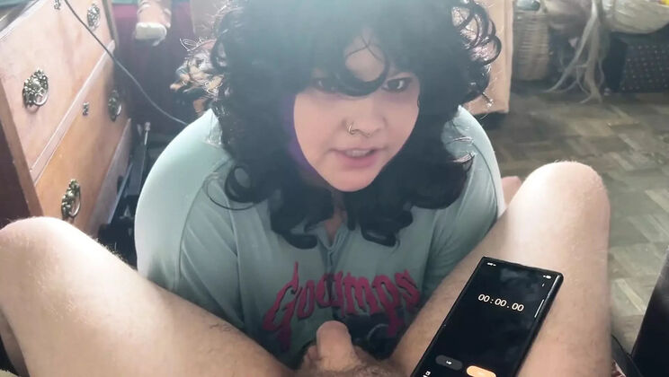 Blowjob Timer Challenge - Swallow My Load & Win No Cuck!
