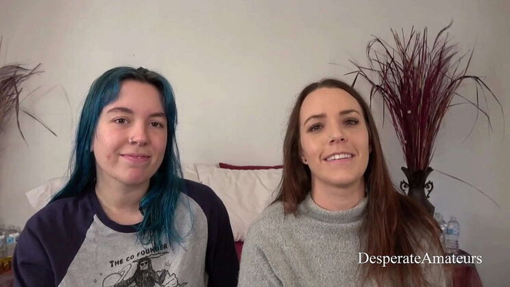 Desperate Amateurs Olivia & Alisha Take Huge Cocks in Rough Threesome