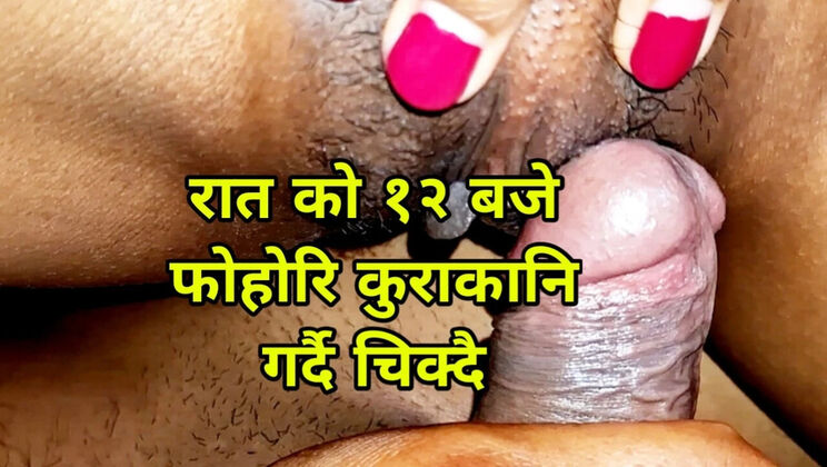 Hot Nepali Wife Fucked Hard at Night - Desi Village Sex with Dirty Talk