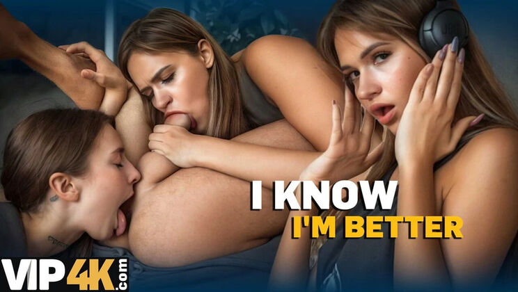 Hot Russian Teens Play Truth or Dare - Blowjob & Rimming Threesome in HD