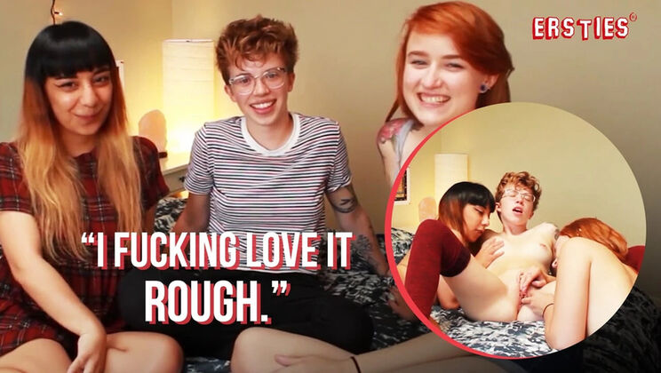 Hot German Lesbian Threesome - Natalie Delair Fingering Friends with Big Tits