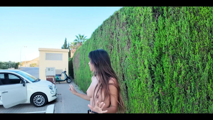 DaringKiara Flashes Her Hot Asian Body in Public - Solo Car Fun 4K