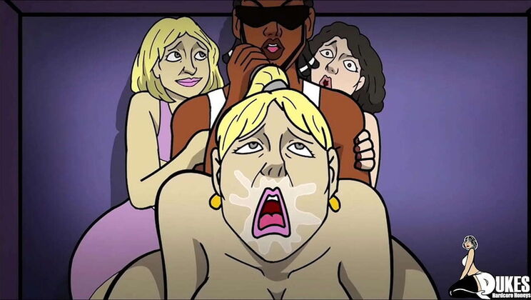 Hot Arab MILF Threesome with BBC - Big Booty Wives Take Black Dick