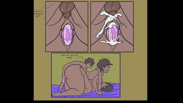 Hot Anime Threesome - Wappah Gets a Big Cock Blowjob