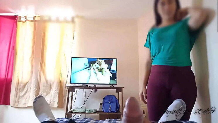 Busty MILF Spies On Me Jerking Off & Begs For Hardcore Sex - Big Dick Fucks Her Better Than Anyone