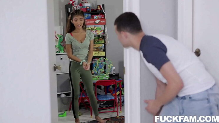 Stepsis Clara Trinity Fucks Stepbro Hard - Petite Teen with Big Ass POV