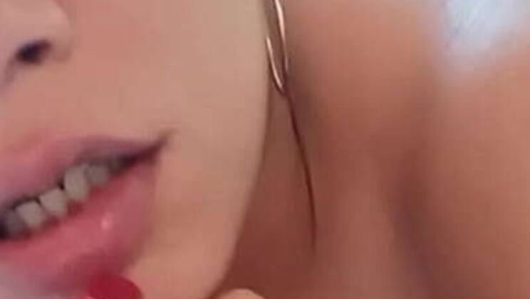 Christina Fox sucks and takes a huge cumshot - Blowjob & Doggystyle with big tits Latina slut